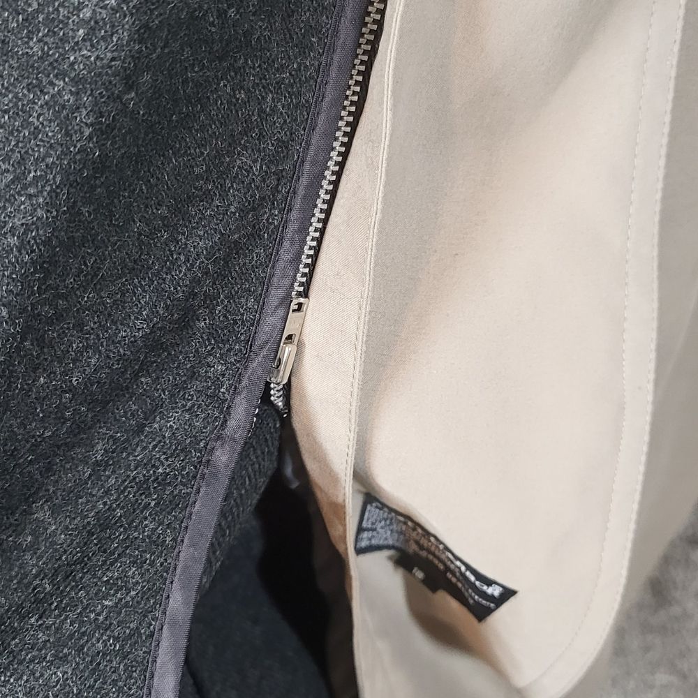 Long Women's Trench Coat in Light Taupe - Picture 14 of 14